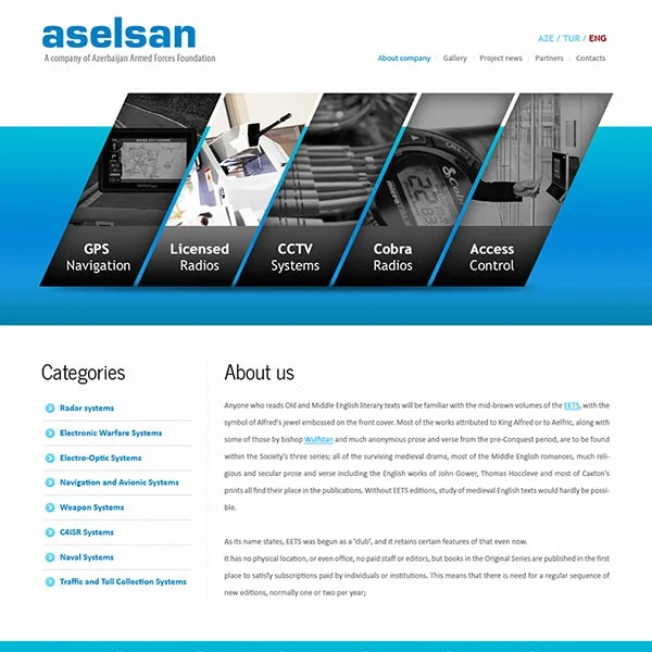Aselsan website